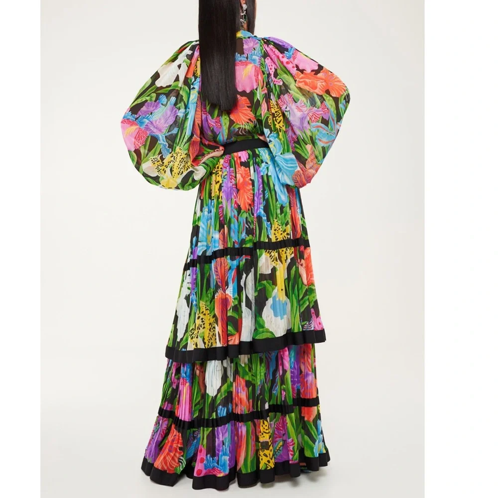 Iris Apfel X H&M Multicolored Ruffle Maxi Skirt - Picture 13 of 16